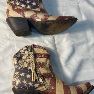 Ariat American Flag Ankle Booties